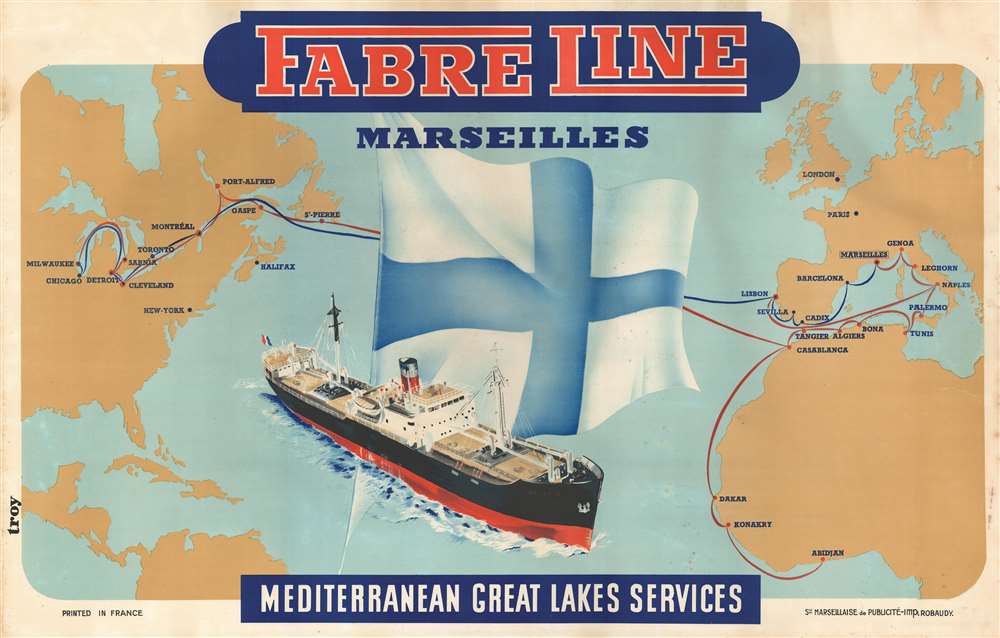 Fabre Line Marseilles. Mediterranean Great Lakes Services. - Main View