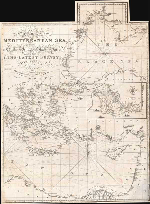 A Chart of the Mediterranean Sea, Including the Gulf of Venice and Black Sea. - Main View