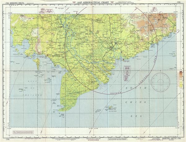 AAF Aeronautical Chart Mekong Delta. - Main View