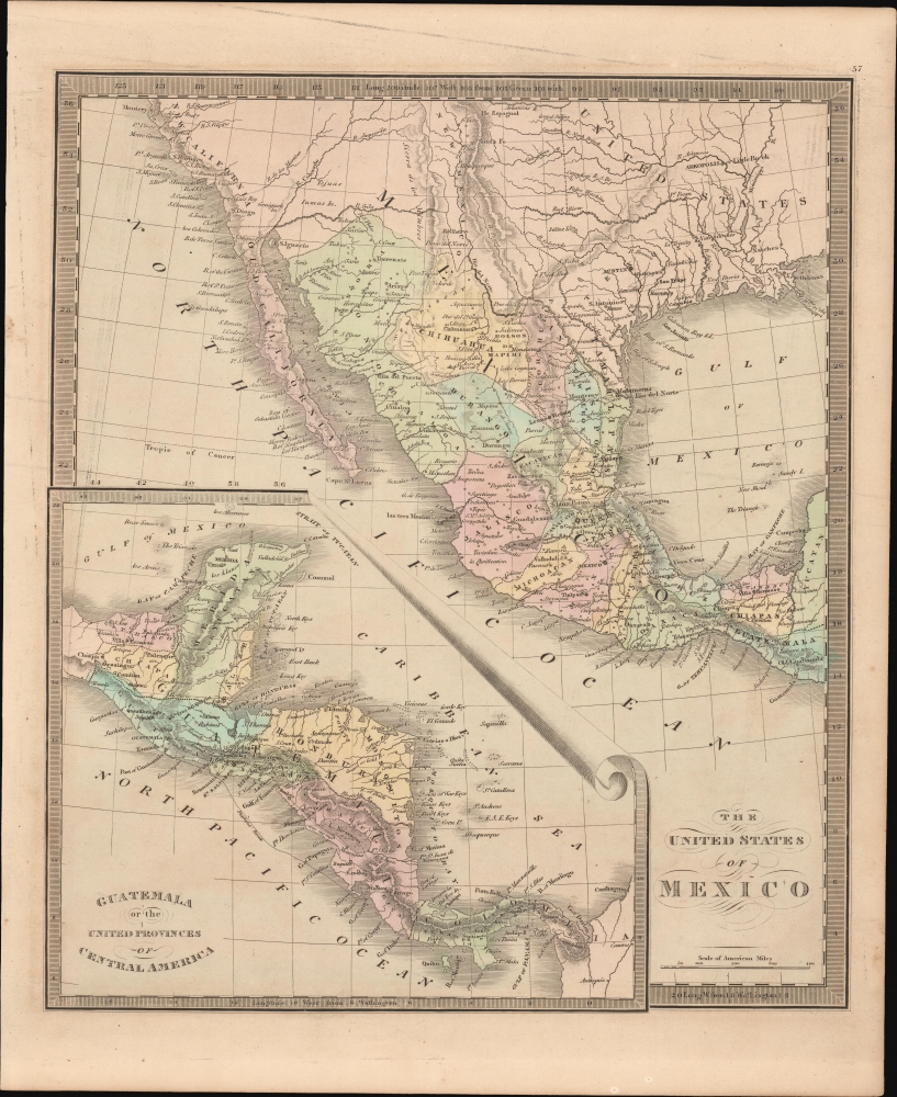The United States of Mexico. / Guatemala or the United Provinces of Central America. - Main View