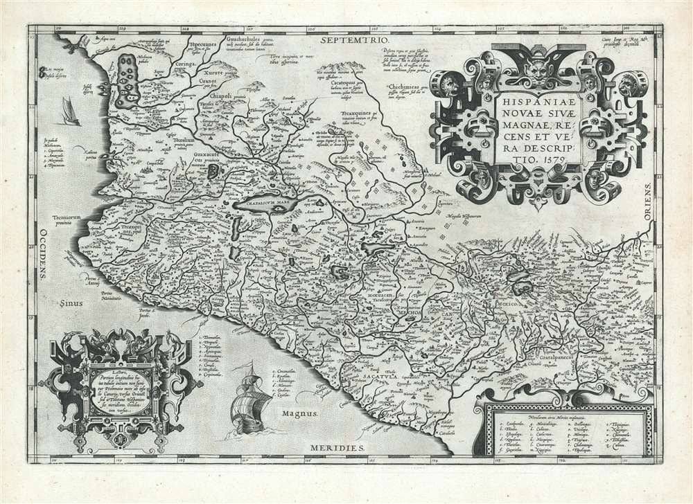 Hispaniae Novae Sivae Magnae, Recens et Vera Descriptio. 1579. - Main View