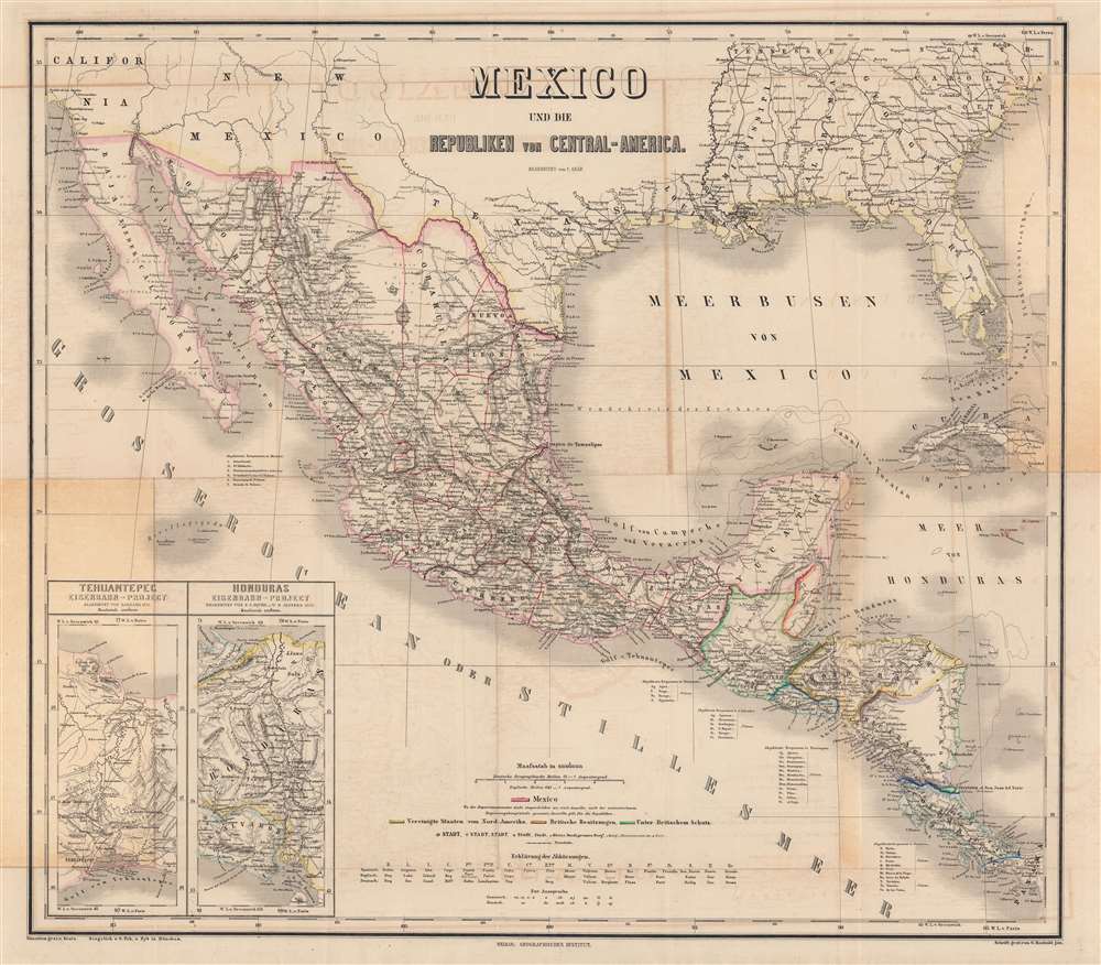Mexico und die Republiken von Central-America. - Main View