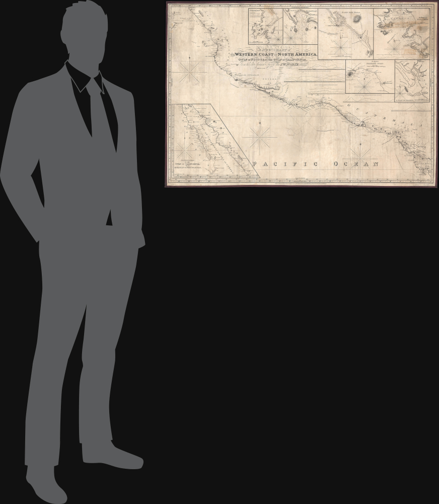 A New Chart of the Western Coast of North America from the Gulf of Nicoya to the Gulf of California, Drawn Chiefly From the late Spanish Surveys. - Alternate View 1