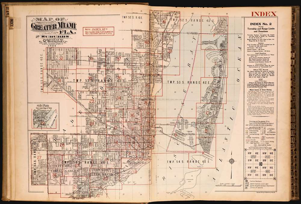 Plat Book of Greater Miami Florida and Suburbs from Official Records, Private Plans and Actual Surveys. - Alternate View 3