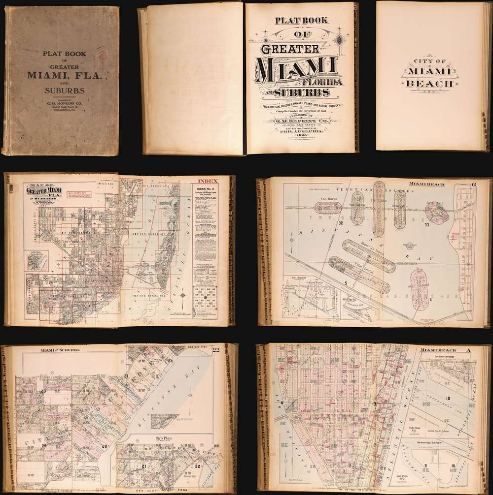 Plat Book of Greater Miami Florida and Suburbs from Official Records, Private Plans and Actual Surveys. - Main View