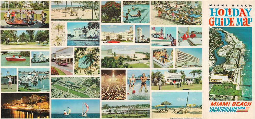 Miami Beach Holiday Guide Map. Miami Beach Vacationland USA. - Alternate View 1