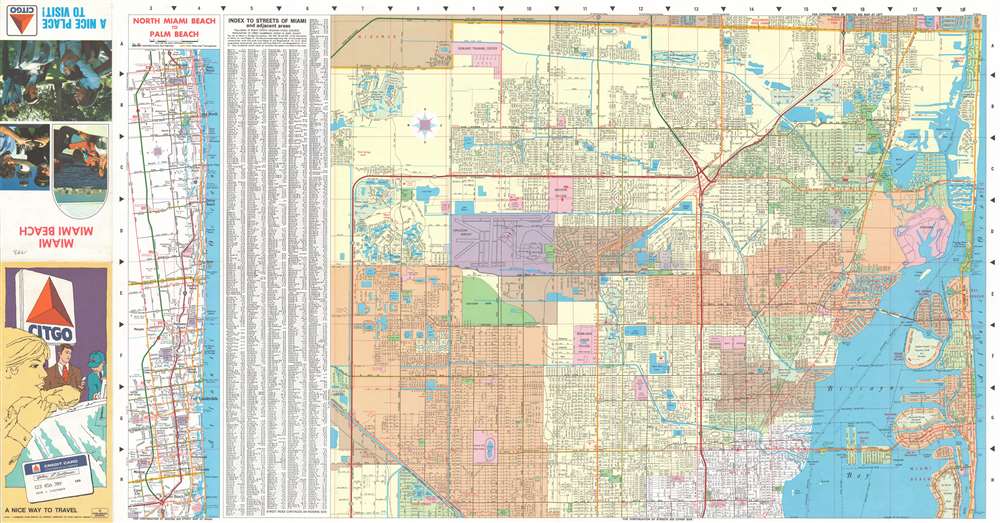 Street Map of Miami and Vicinity. - Alternate View 1