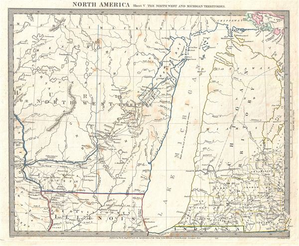 North America Sheet V The North West and Michigan Territories. - Main View