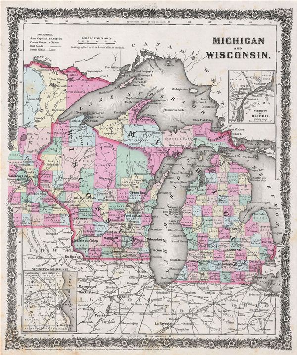 Michigan and Wisconsin. - Main View