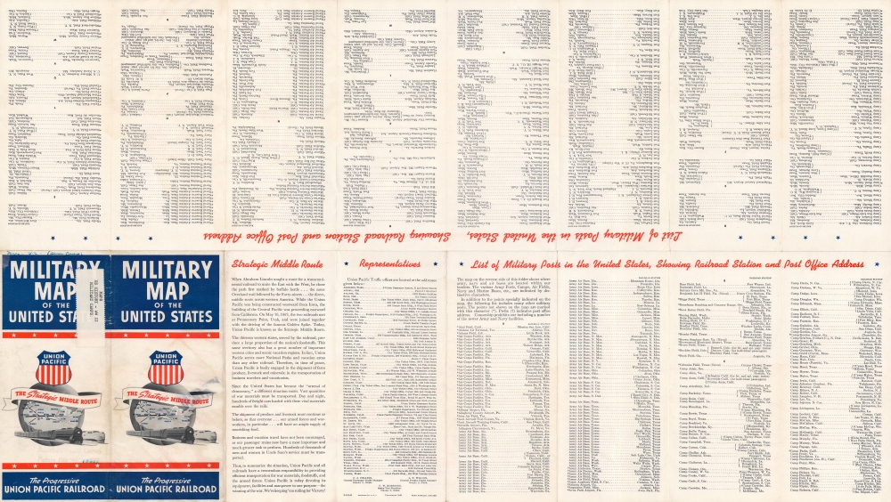 Geographically correct map of the United States issued by Union Pacific Railroad. - Alternate View 2