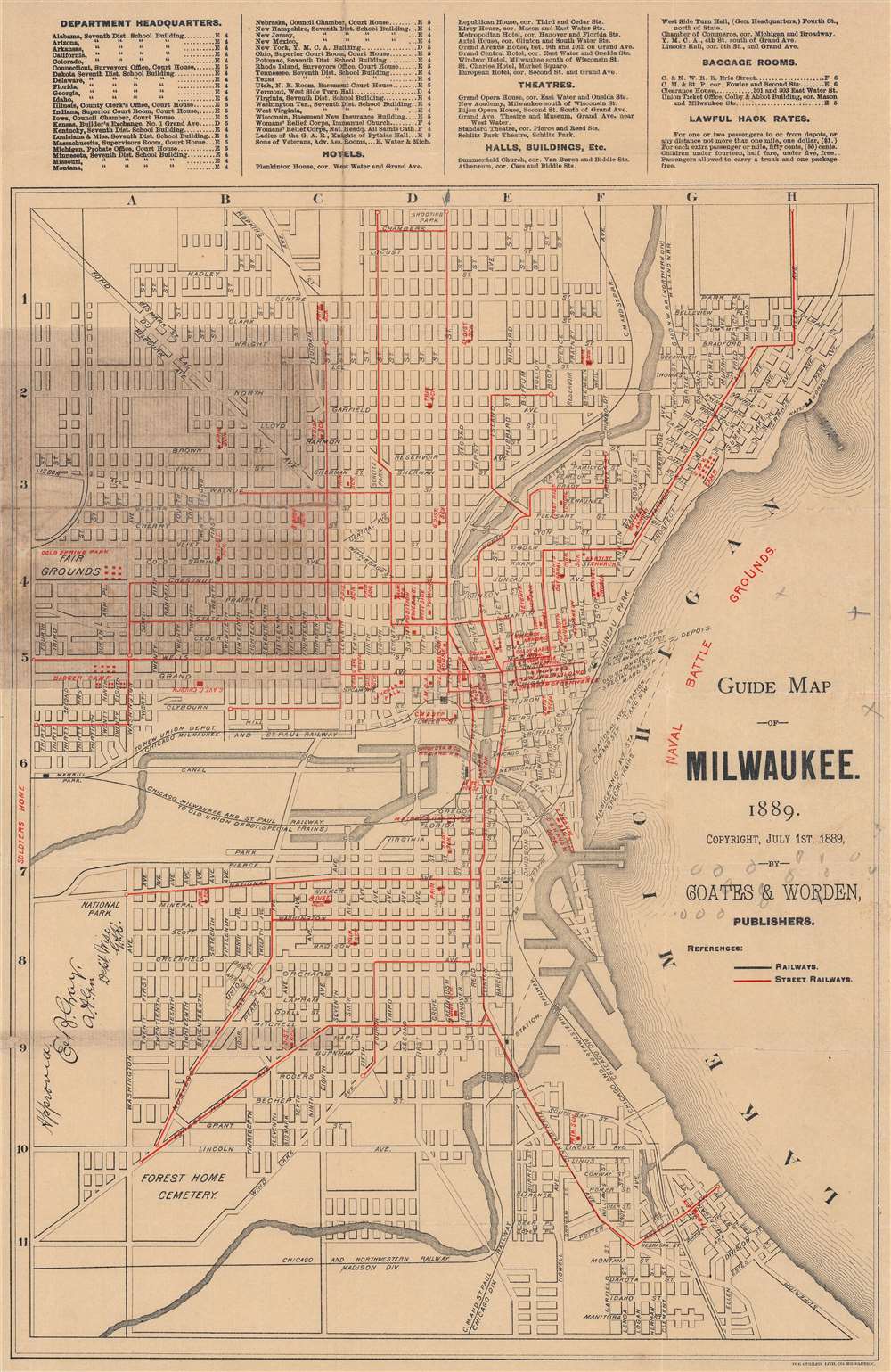 Guide Map of Milwaukee. - Main View