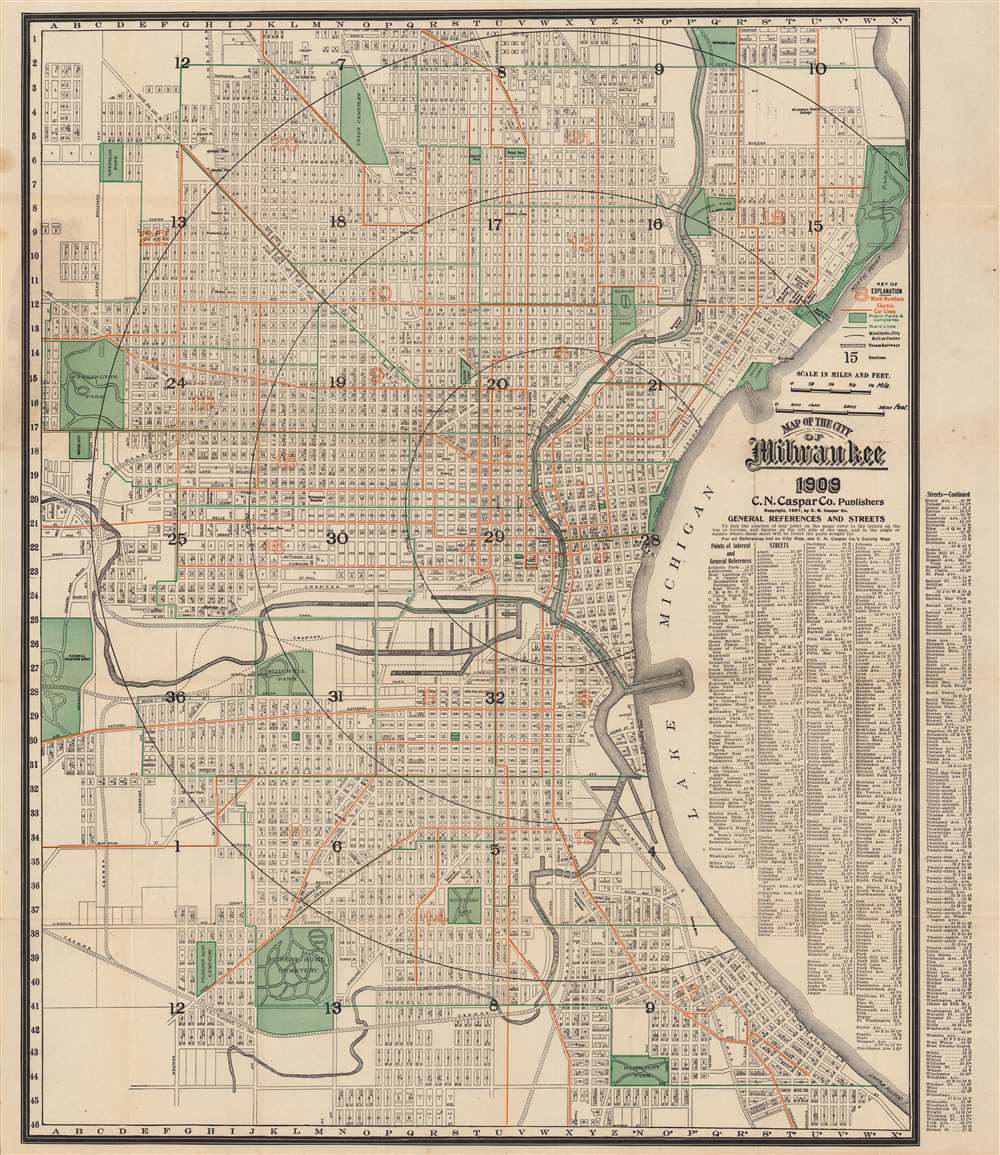 Map of the City of Milwaukee. - Main View
