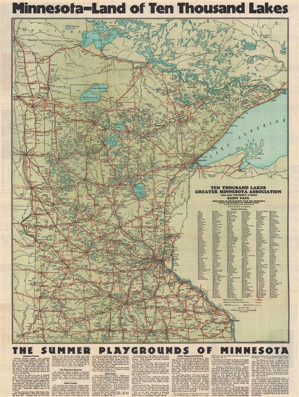 Minnesota - Land of Ten Thousand Lakes. - Main View