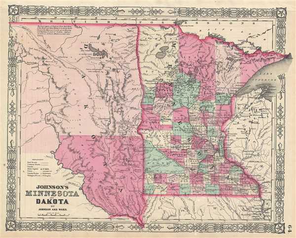 Johnson's Minnesota and Dakota. - Main View