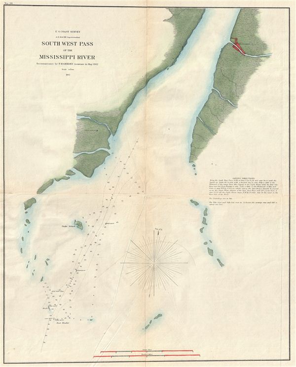 South West Pass of the Mississippi River. - Main View