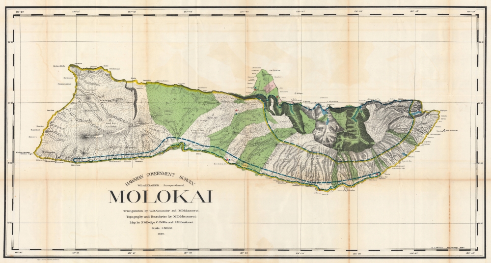 Hawaiian Government Survey. Molokai. - Main View