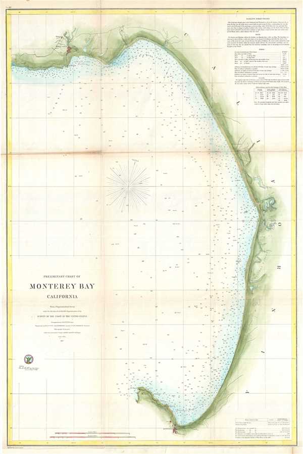 Preliminary Chart of Monterey Bay California. - Main View