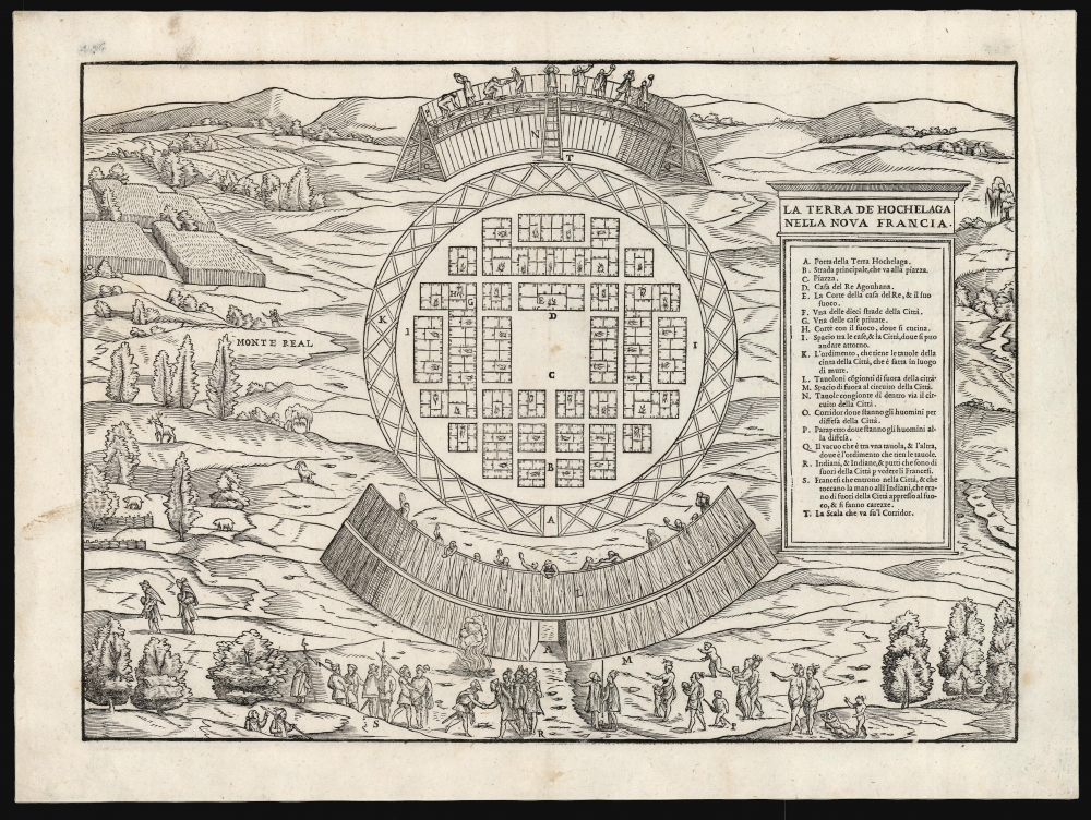 La Terra de Hochelaga Nella Nova Francia. - Main View