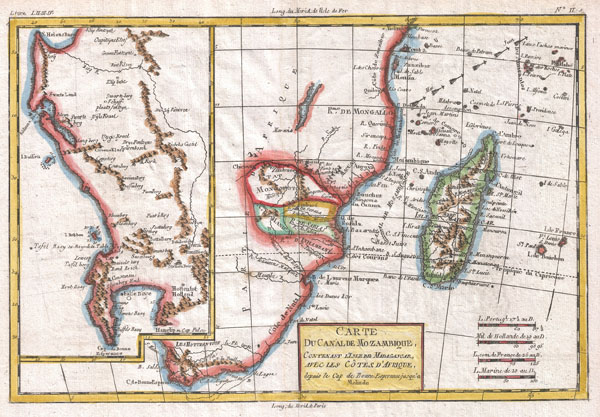 Carte Du Canal De Mozambique - Main View