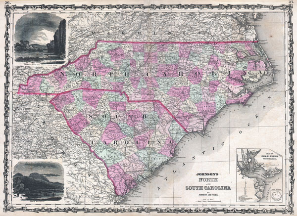 Johnson's North and South Carolina. - Main View