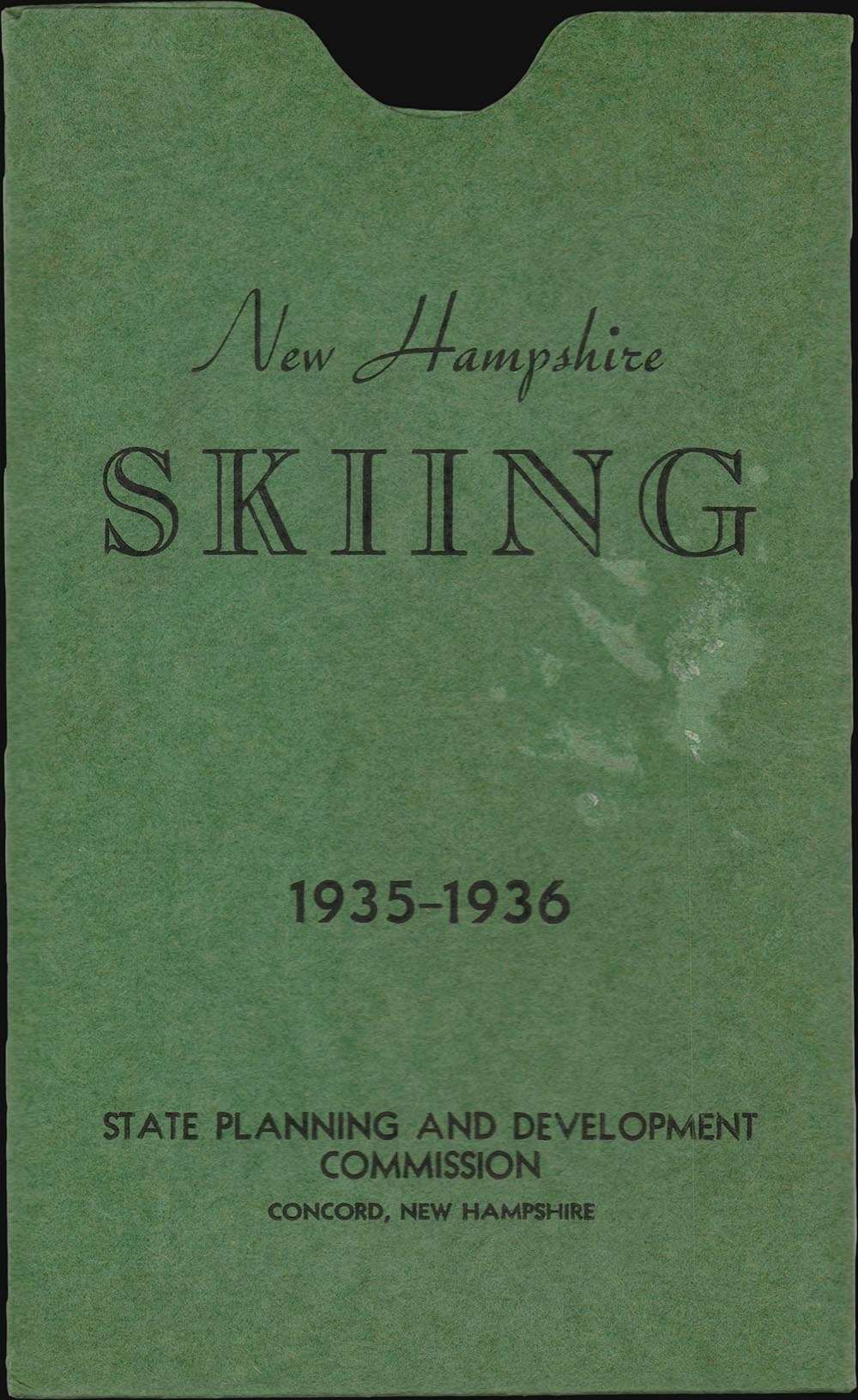 Map of New Hampshire Ski Trails 1935-6. - Alternate View 2
