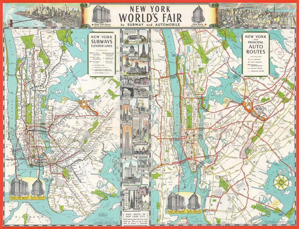 New York World's Fair by Subway and Automobile. - Main View