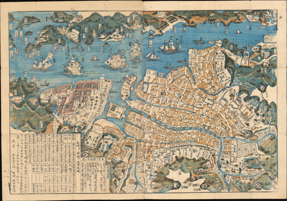 肥前長崎圖 / [Map of Nagasaki in Hizen]. - Main View