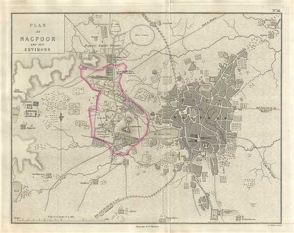 Plan of Nagpoor and its Environs. - Main View
