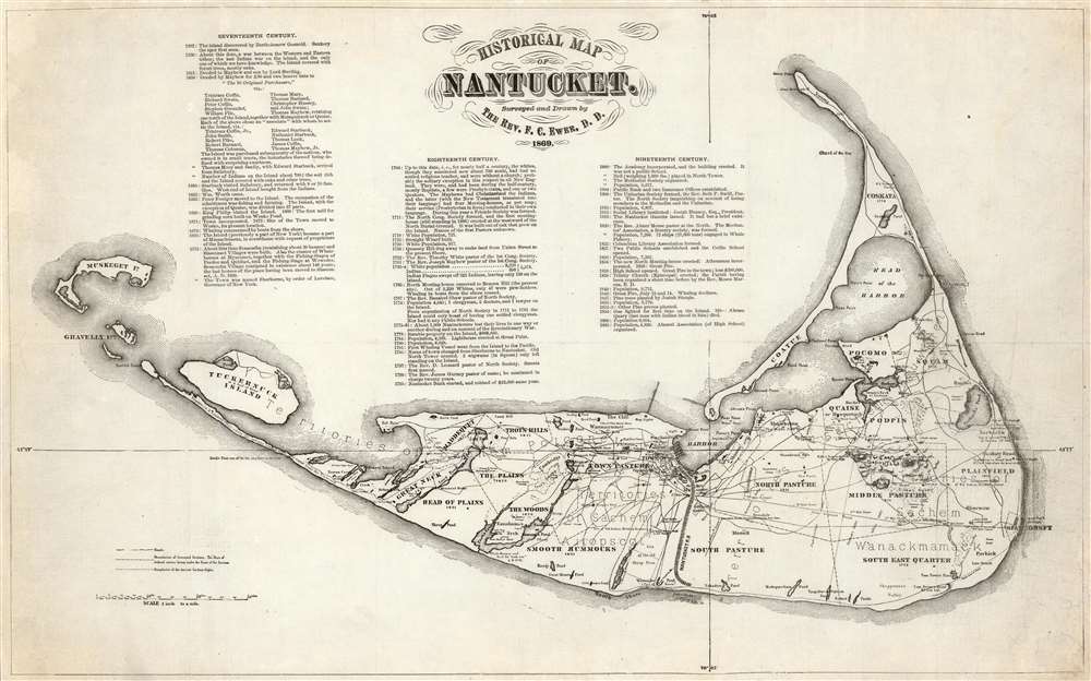 Historical Map of Nantucket. - Main View