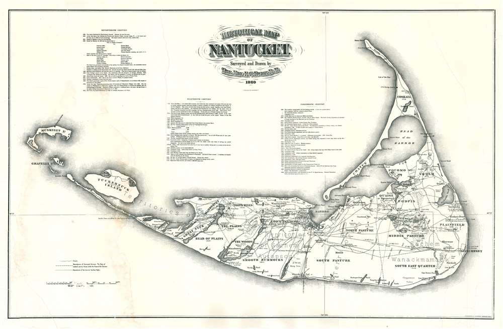 Historical Map of Nantucket. - Main View