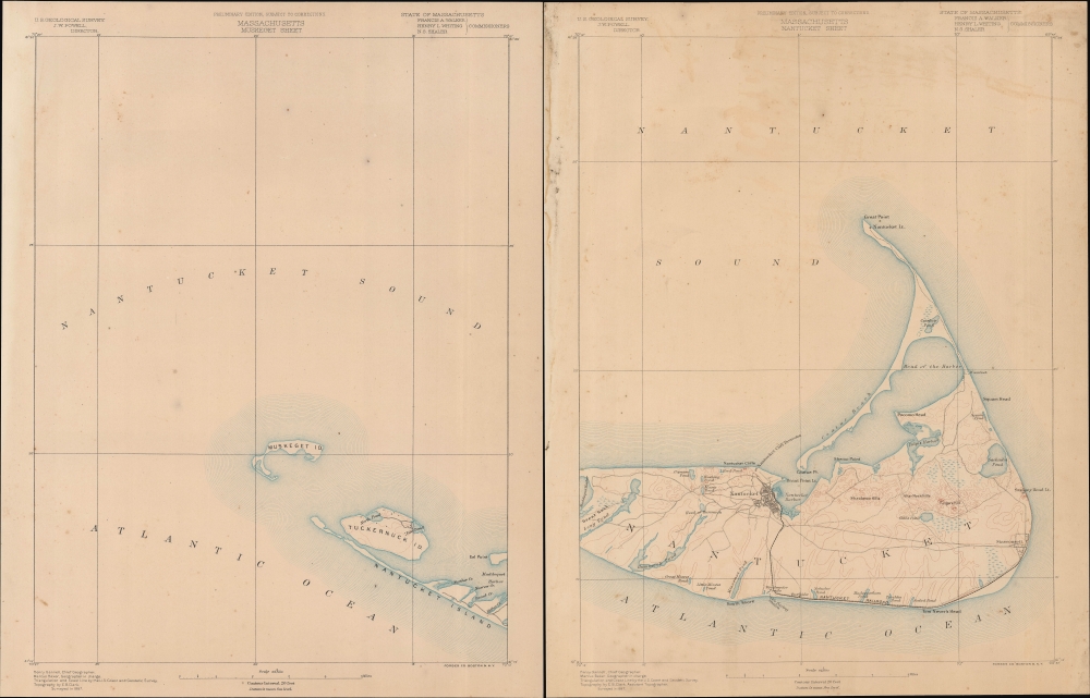 Massachusetts. Nantucket sheet / Massachusetts. Muskeget sheet. - Main View