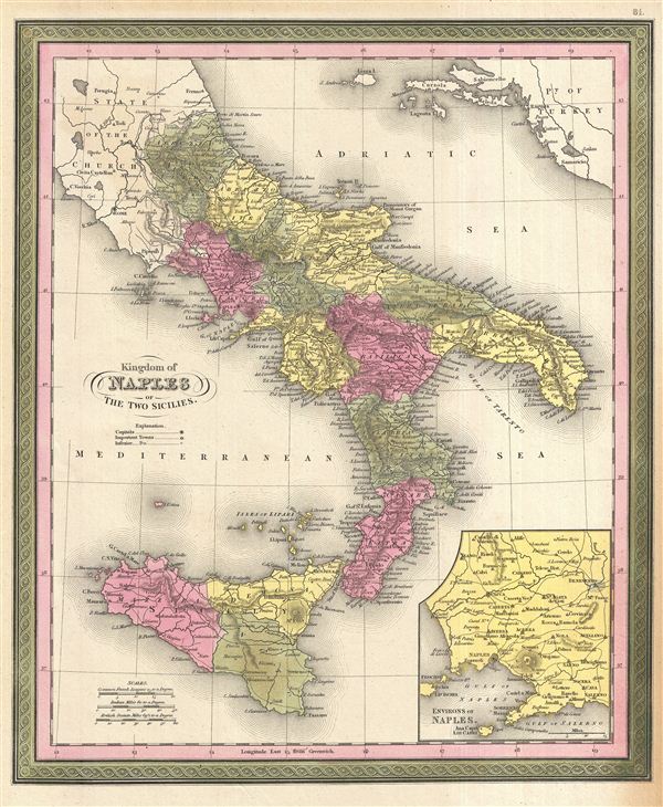 Kingdom of Naples or The Two Sicilies. - Main View