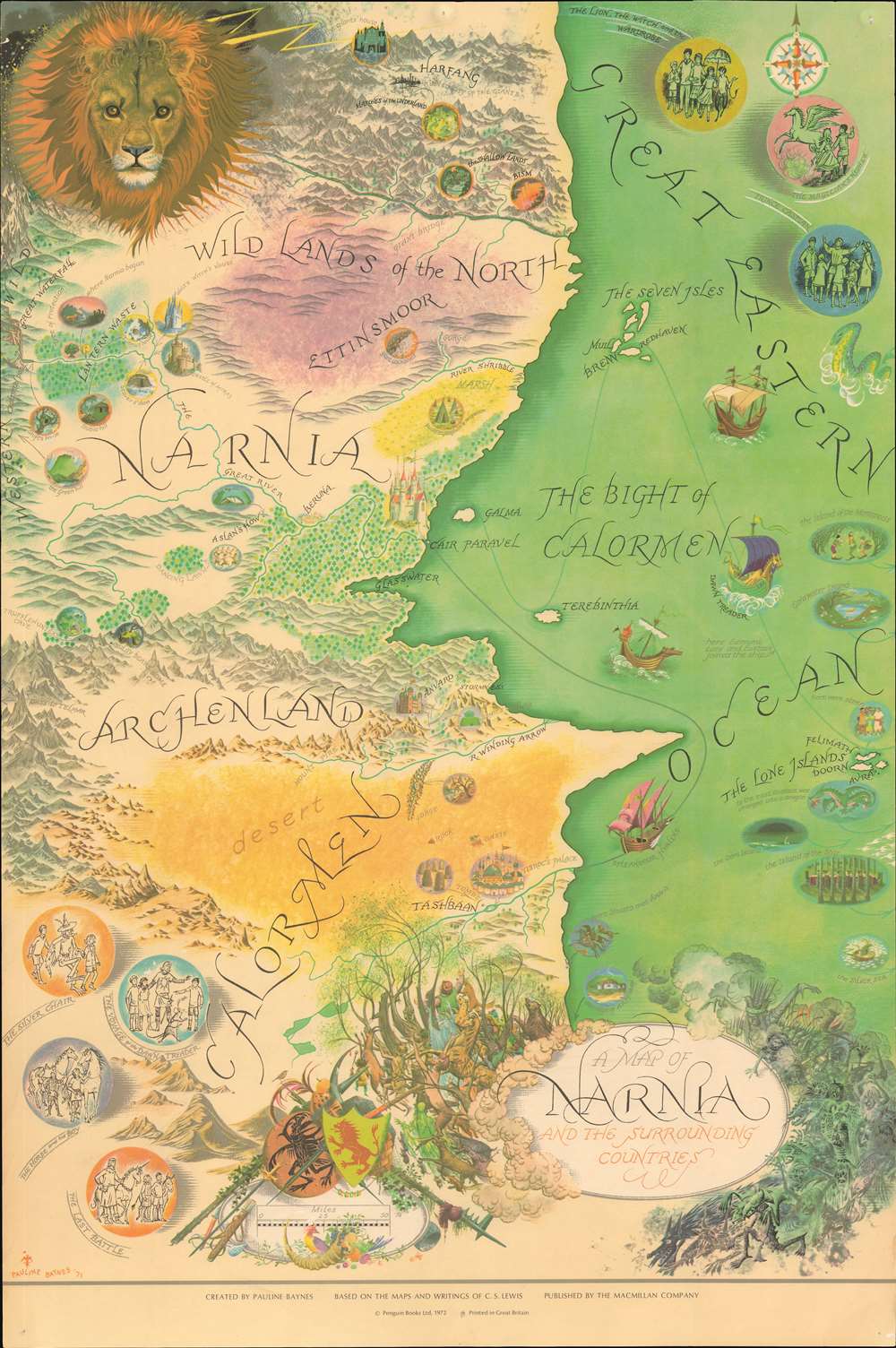 A Map of Narnia and the Surrounding Countries. - Main View