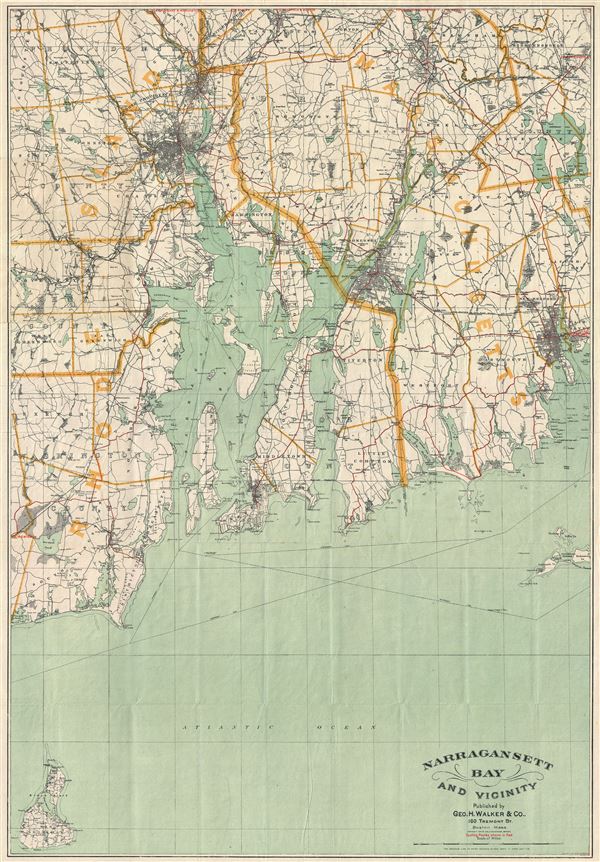 Narragansett Bay and Vicinity. - Main View