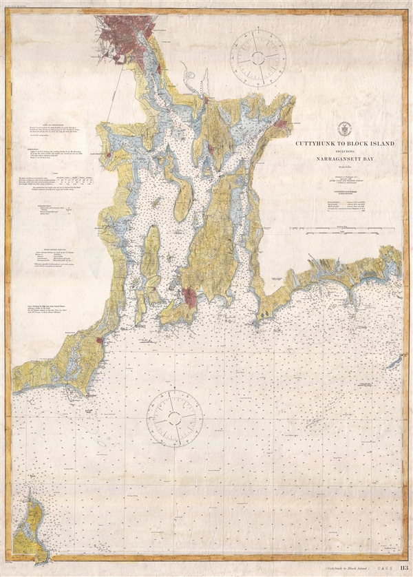 Cuttyhyunk to Block Island including Naragansett Bay. - Main View