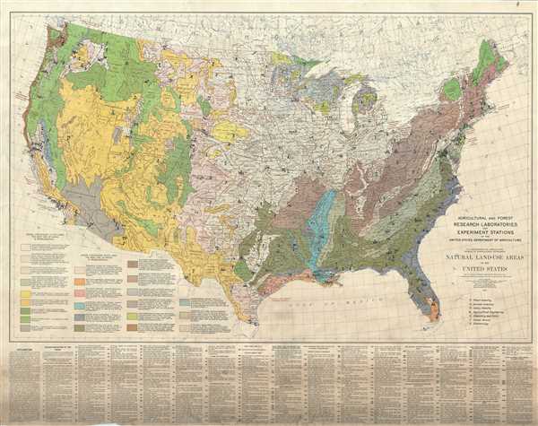 Natural Land-Use Areas of the United States. - Main View