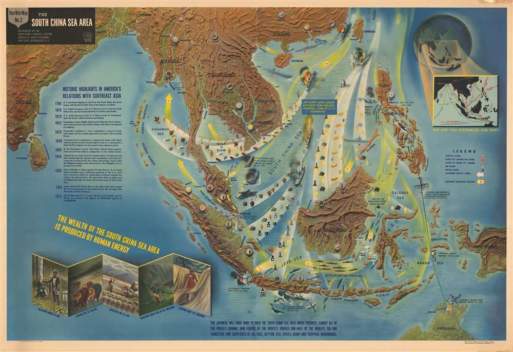 NavWarMap No. 2 The South China Sea Area. - Main View
