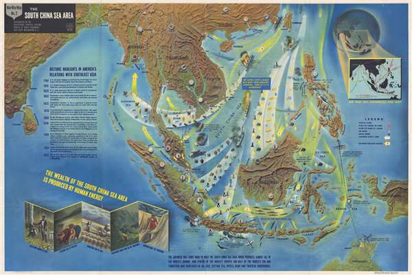 NavWarMap No. 2 The South China Sea Area. - Main View
