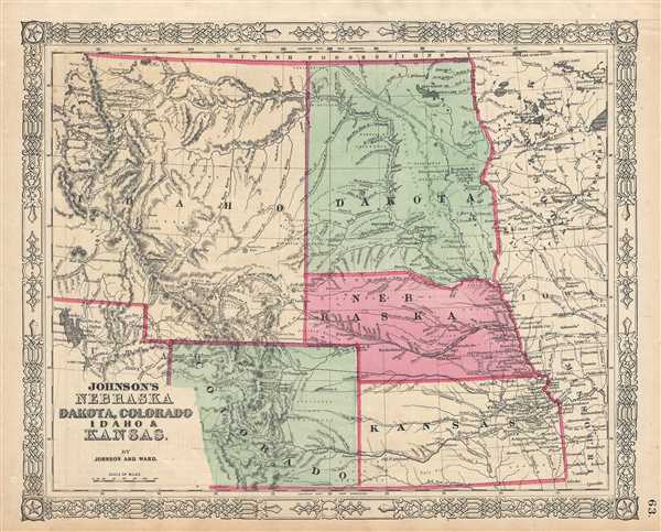 Johnson's Nebraska Dakota, Colorado Idaho and Kansas. - Main View