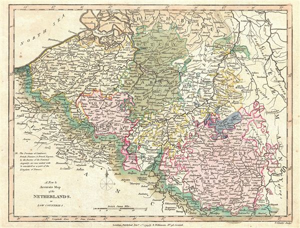 A New & Accurate Map of the Netherlands, or Low Countries. - Main View