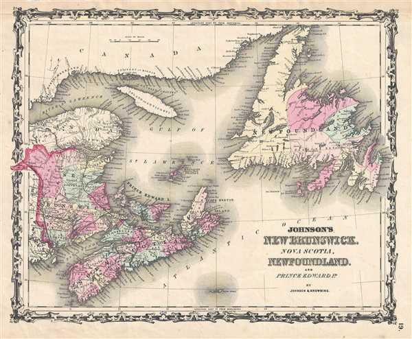 Johnson’s New Brunswick, Nova Scotia, Newfoundland and Prince Edward Id. - Main View