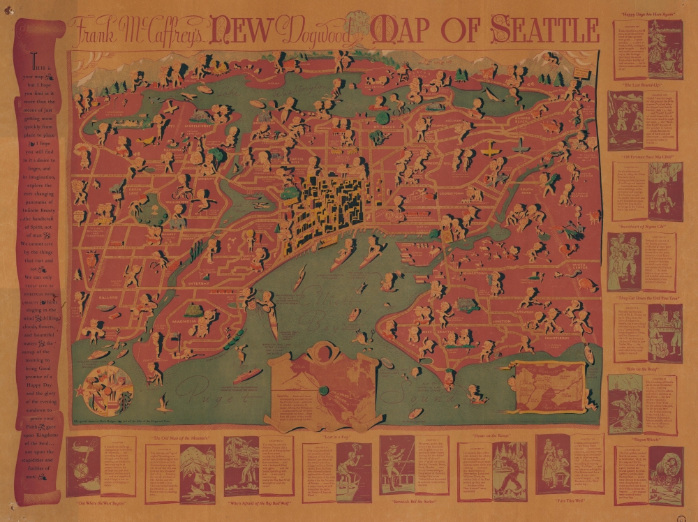 Frank McCaffrey's New Dogwood Map of Seattle. - Main View
