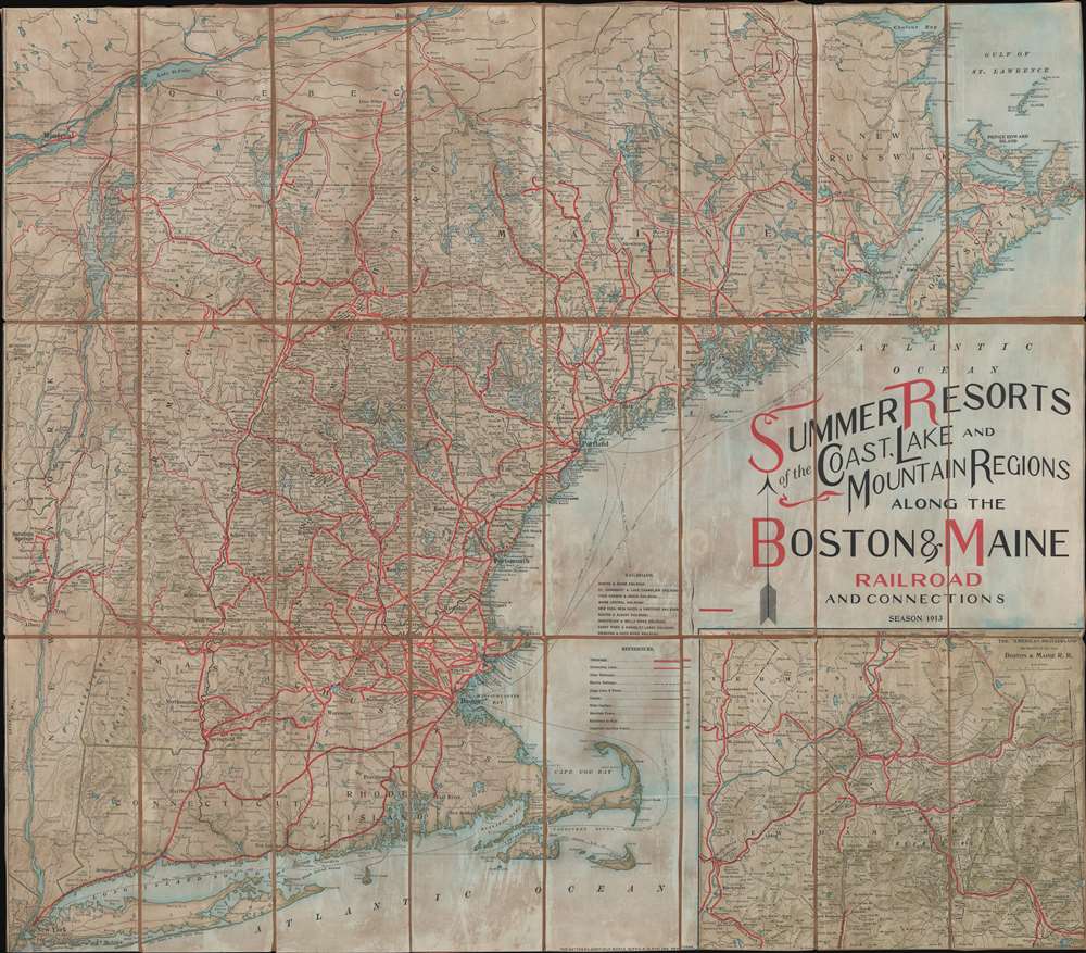 Summer Resorts of the Coast, Lake and Mountain Regions along the Boston and Maine Railroad and Connections. - Main View