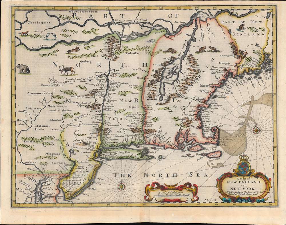 A Map of New England and New York. - Main View