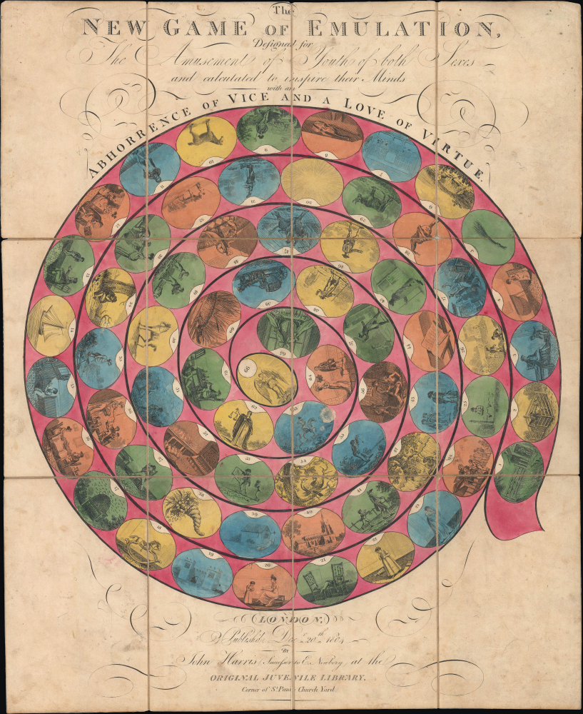 1804 Harris Didactic 'New Game of Emulation'