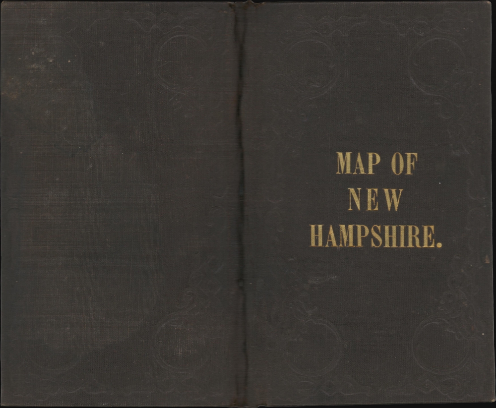 Township and Rail Road Map of New Hampshire, compiled from the best authorities with corrections and alternation of town lines from actual surveys. - Alternate View 2