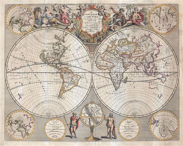 A New Map of the World from the Latest Observations. - Main View