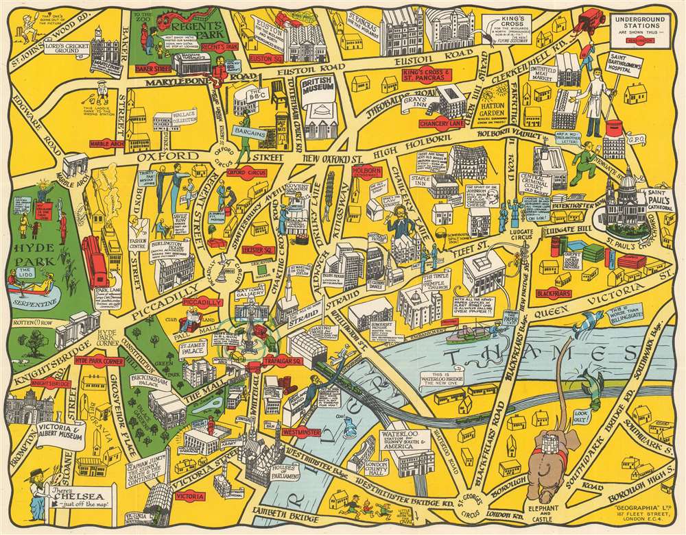The New Pictorial Map of London. - Main View