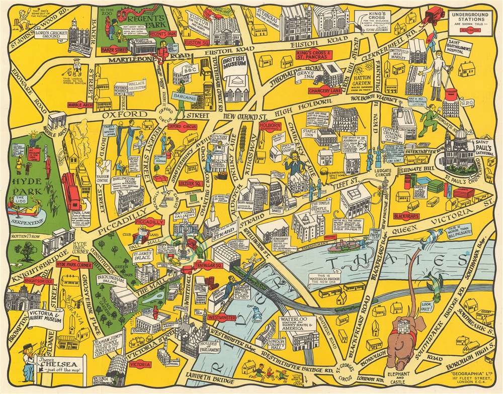 The New Pictorial Map of London. - Main View