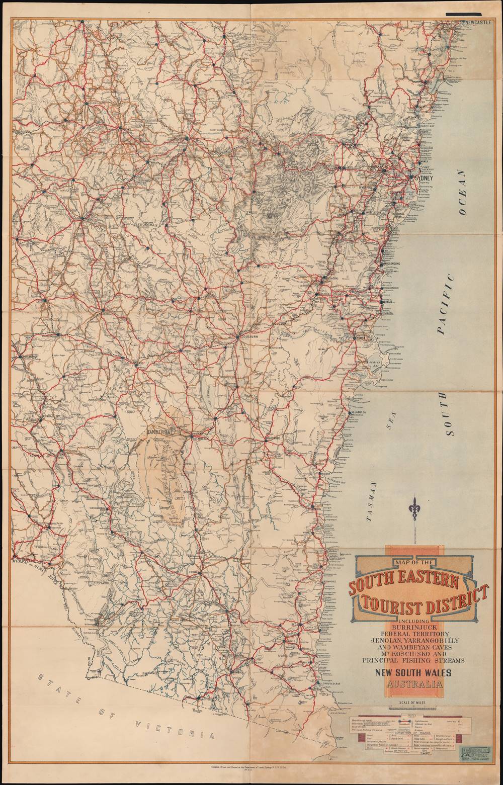 Map of the South Eastern Tourist District. - Main View